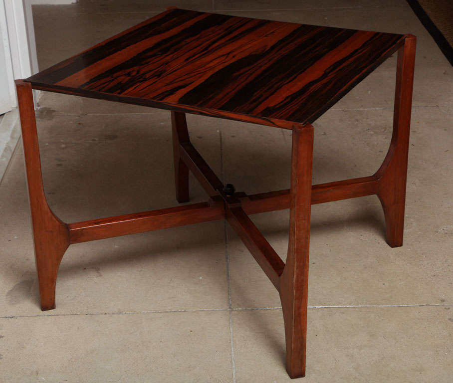 Rosewood Folding Game Table