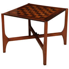 Rosewood Folding Game Table