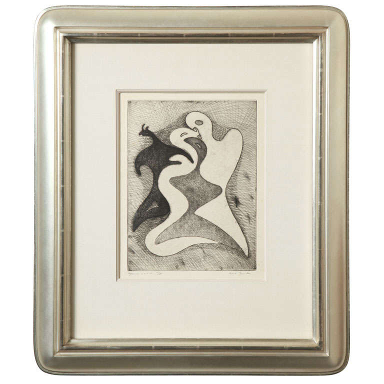 Max Ernst "Correspondances Dangereuses" Etching For Sale