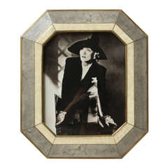 English Art Deco Large Shagreen Photograph Frame