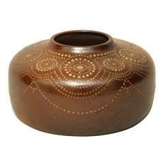 Henri Simmen French Art Deco Salt-Glazed Stoneware Vase 7