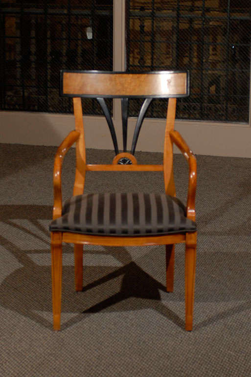 German Mid Century Biedermeier Style Armchair