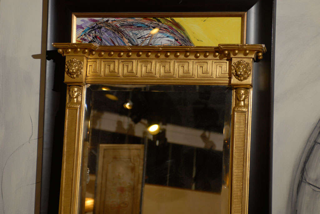 English Gilt Wood Neoclassical Mirror