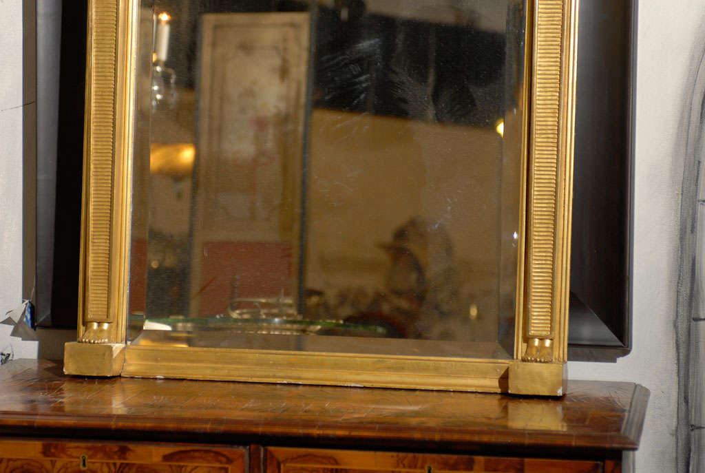 Gilt Wood Neoclassical Mirror In Excellent Condition In Atlanta, GA