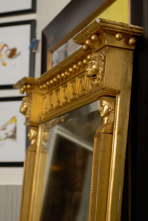 Gilt Wood Neoclassical Mirror 2