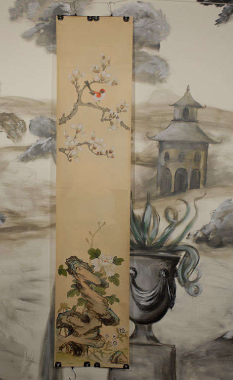 Six Hand Painted Panoramic Wall Paper Panels 2