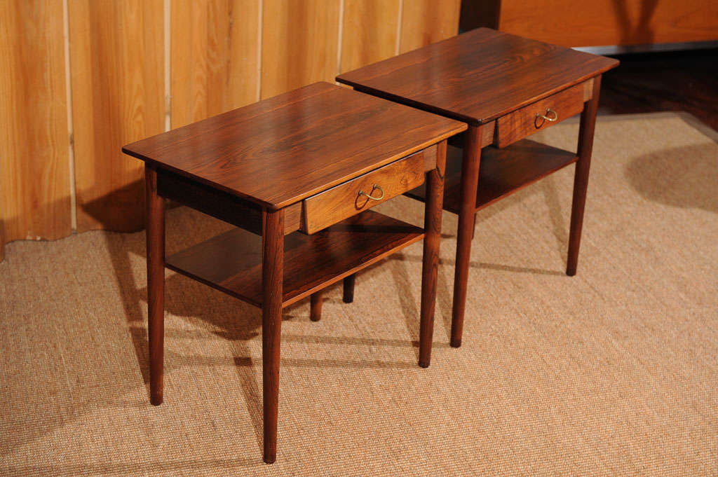 Svend Langkilde Rosewood Side Tables In Excellent Condition In San Francisco, CA