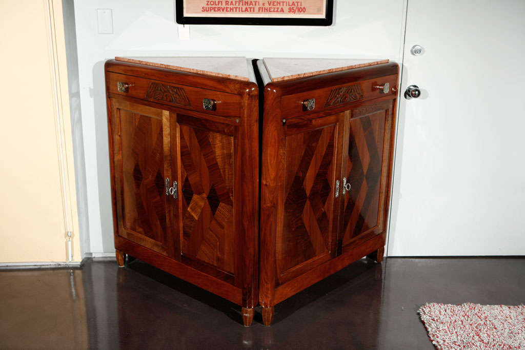 Art Deco Corner cabinets