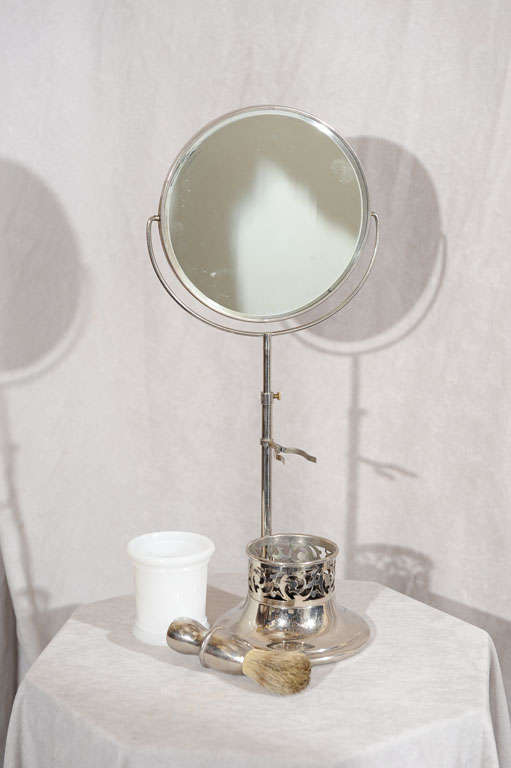 Victorian Shaving Mirror with Accessories 1