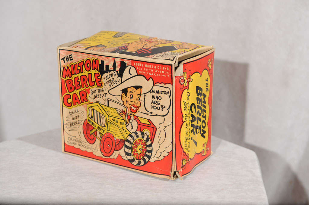 American Louis Marx Milton Berle Tin Car, Mint in the Box