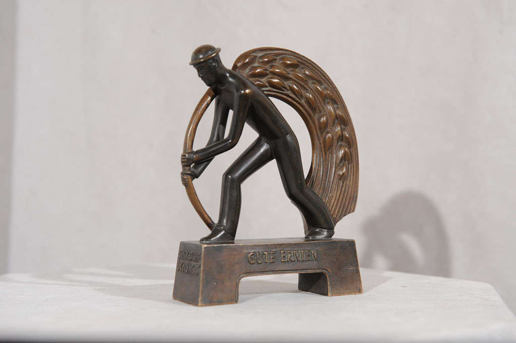 Machine Age WPA Style Period German Bronze