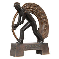 Machine Age WPA Style Period German Bronze