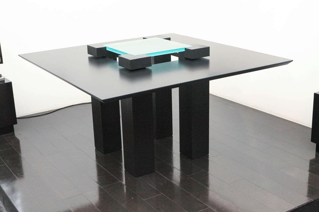 Moderne Paire de tables modernistes par Heidsieck, années 1990 en vente