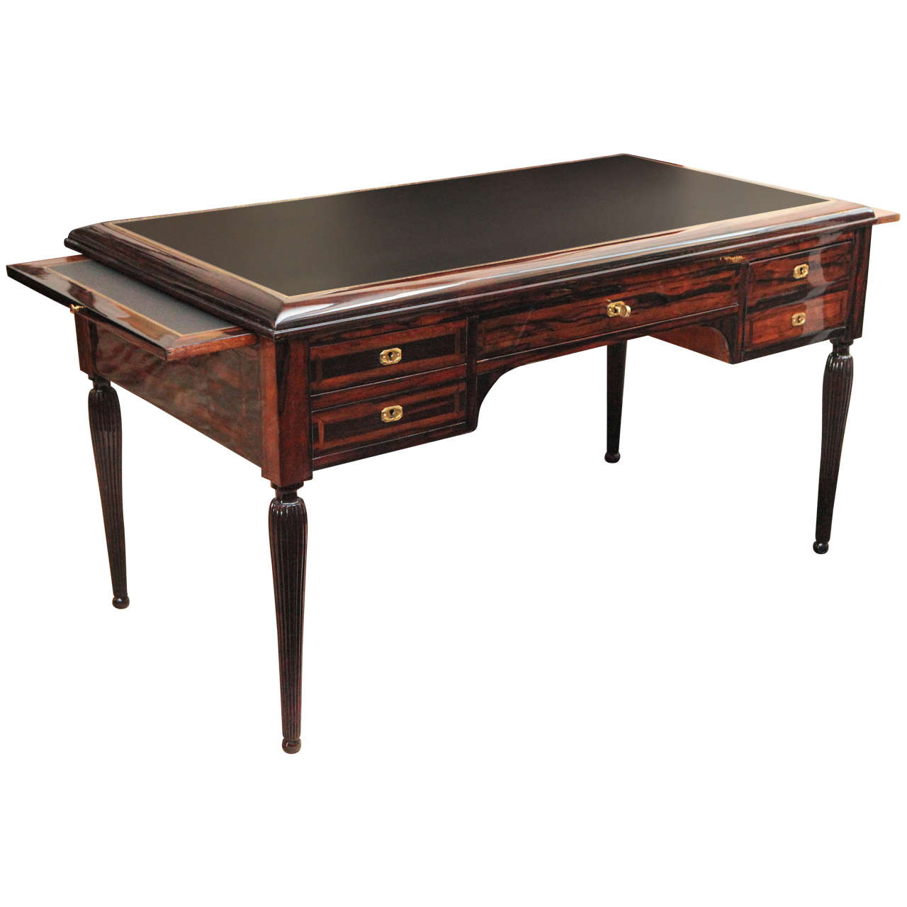 Macassar Ebony Desk by Maurice Jallot at 1stDibs