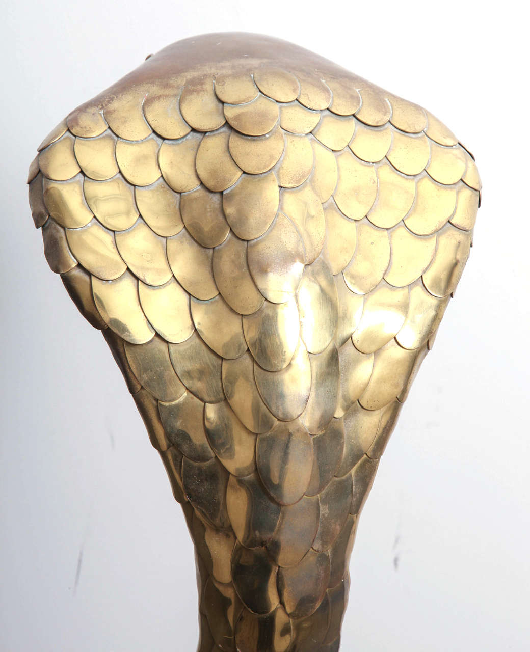 Brass Cobra Sculpture by Alain Chervet In Excellent Condition In New York, NY