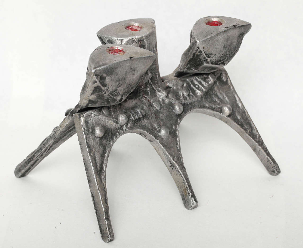 Donald Drumm candleholder made of cast aluminium.