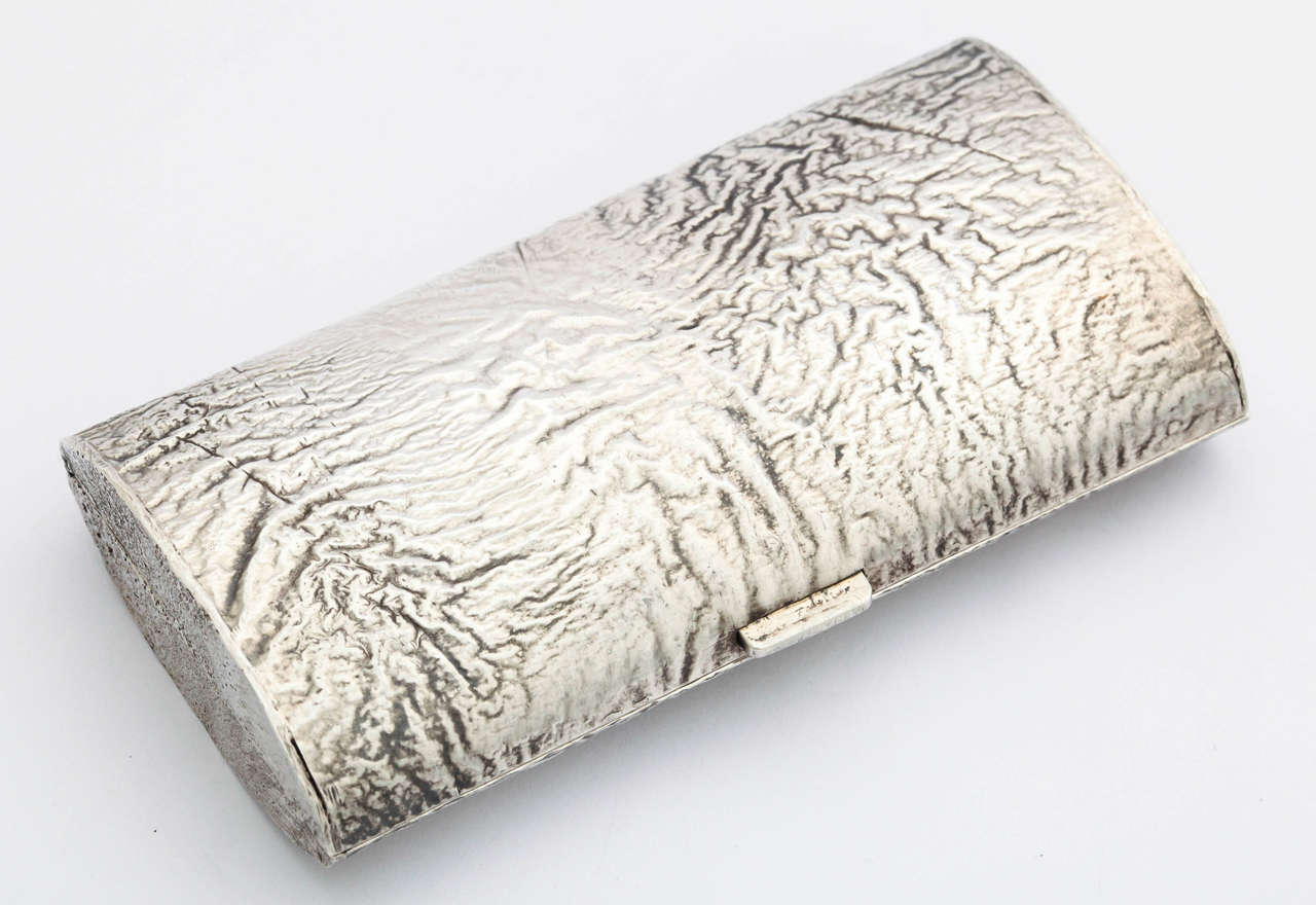 Tiffany & Co. 'Samorodok' Sterling Silver Box 2