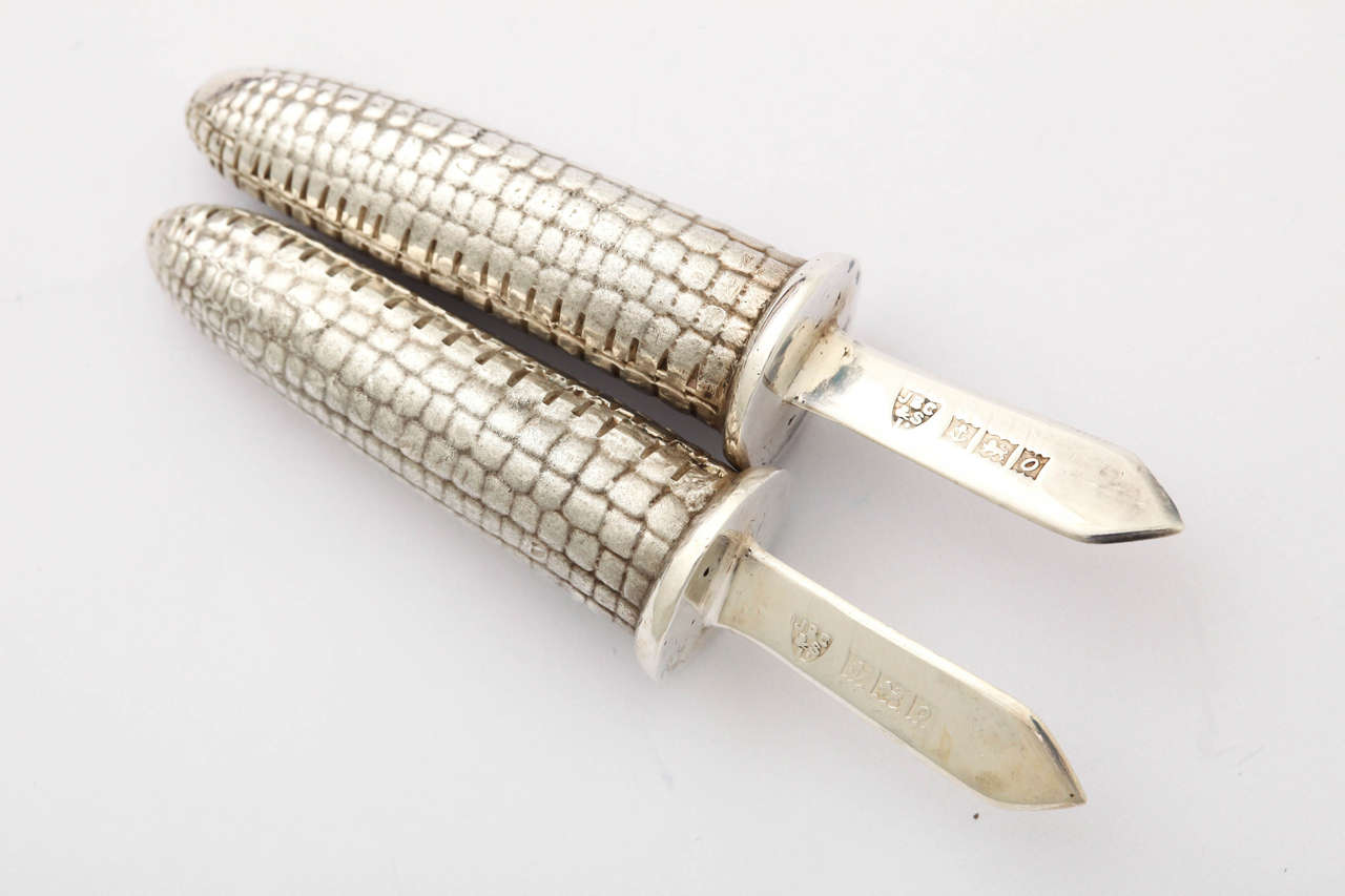 Garrard & Co Sterling Silver Corn Holders In Excellent Condition In New York, NY