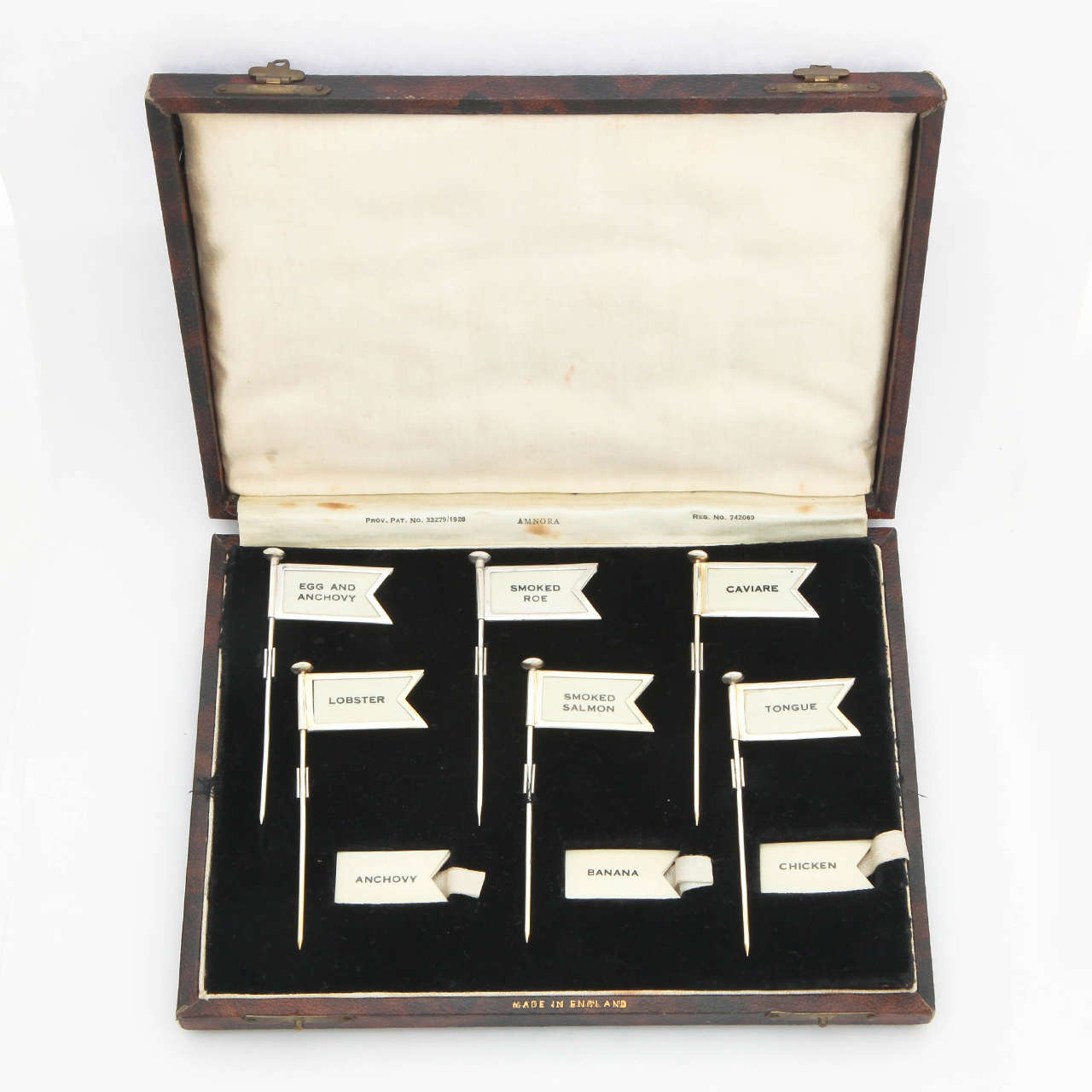Set of Boxed Sterling Sandwich Labels