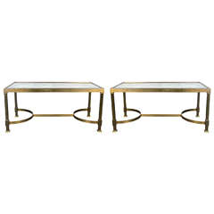 Rare Pair Cocktail Tables Attributed to Eugene Printz