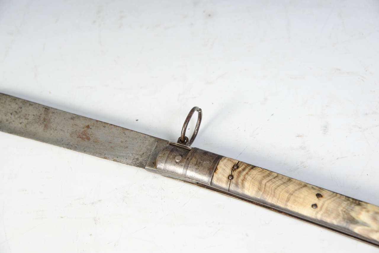 Folk Art 18th Century Chatellerault Large Knife