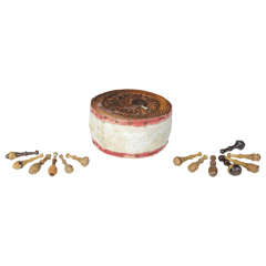 18th Century French Alpes Lacemaking Drum 3
