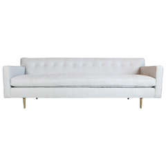 Sofa with Brass Legs by Dunbar, USA, 1950s