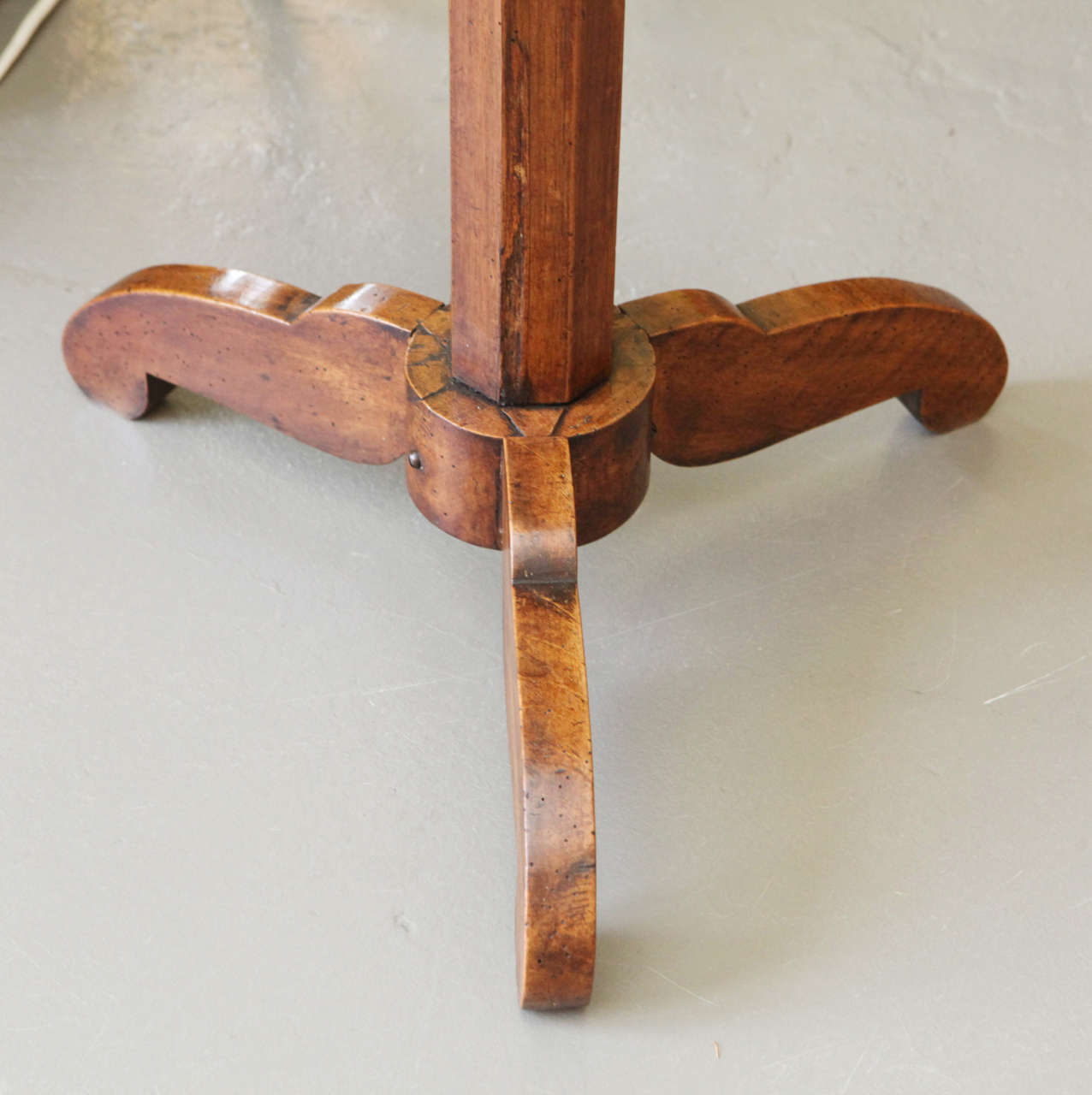 19th Century French Walnut Stand or Table, circa 1840