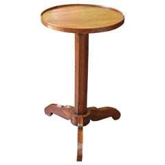 French Walnut Stand or Table, circa 1840