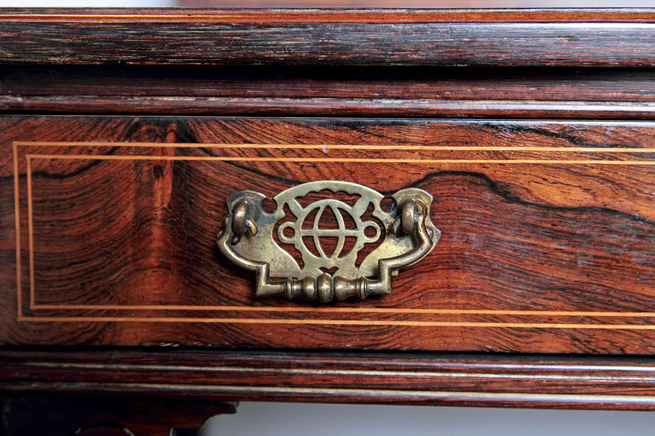 Inlay 19th Century Rosewood Drop-Leaf Table