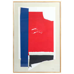 Robert Motherwell "On The Wing" Lithograph