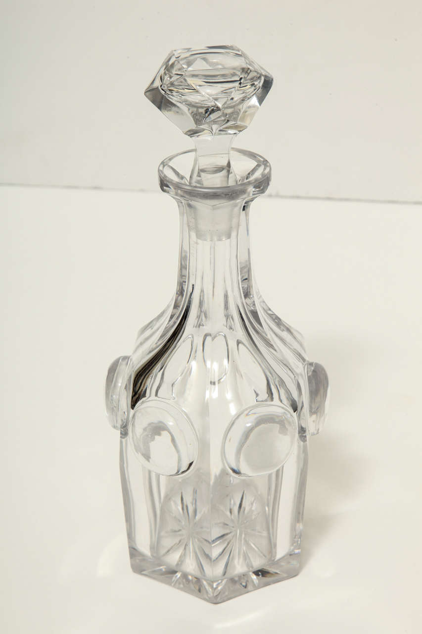 19th Century Rare Cut Crystal Victorian Decanters For Sale
