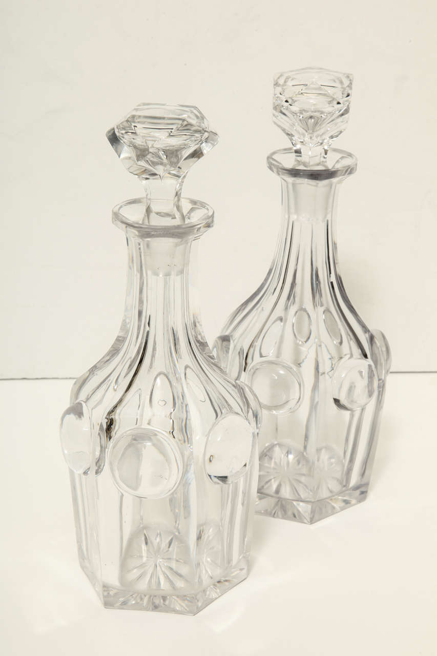 Rare Cut Crystal Victorian Decanters For Sale at 1stDibs
