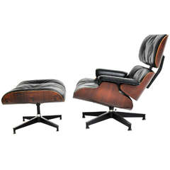 1950s Rosewood Charles Eames Lounge Chair, Herman Miller