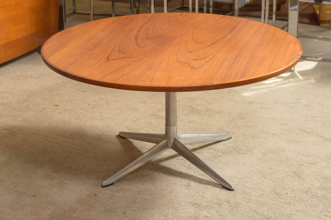 Mid-20th Century H.W. Klein for Bramin Round Teak Coffee Table