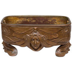 Art Nouveau Bronze Planter