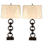 20th C. Pair of Vintage Chains turned into Lamps