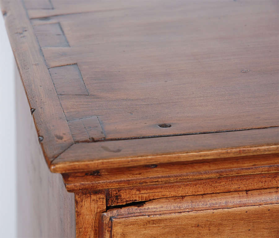 American 18THC NEW ENGLAND TALL CHEST W/ GREAT CUT OUTS