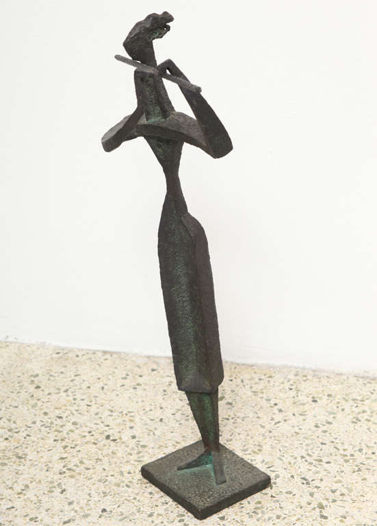 Tony Rosenthal Sculpture(Flute Player)

Bronze,signed and dated 