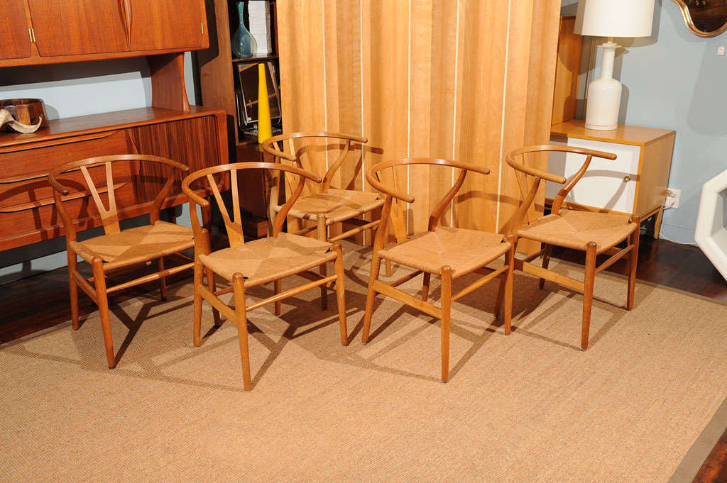 Danish 10 Hans Wegner Wishbone Chairs