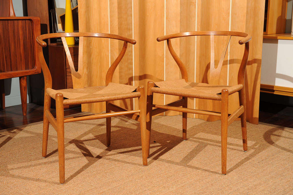 Mid-20th Century 10 Hans Wegner Wishbone Chairs
