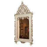 Hand Carved Inlaid Moroccan Mirror