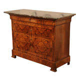 19th Century Louis Philippe Burled Walnut Commode