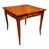 Antique French Fruitwood Games Table