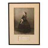 Engraving of Queen Victoria