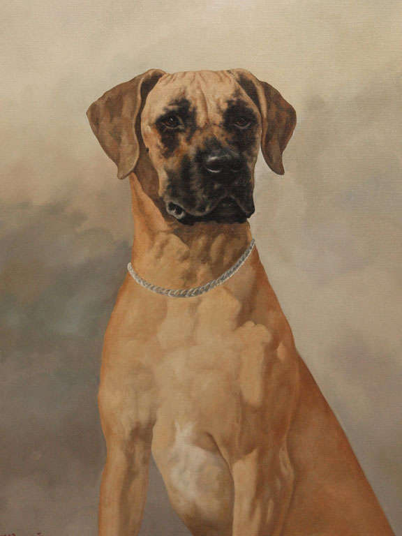 American Portrait of a Dog. For Sale