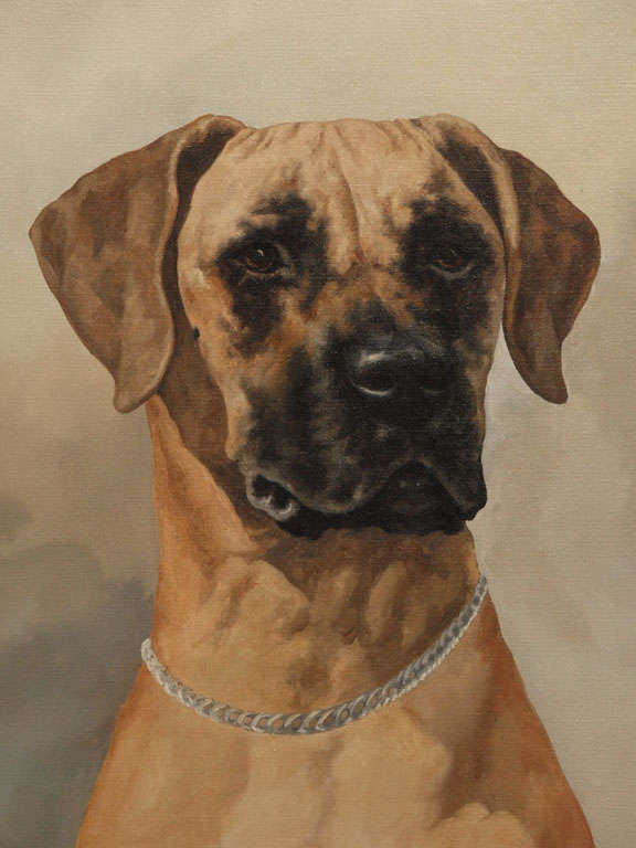 Mid-20th Century Portrait of a Dog. For Sale