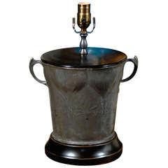Antique Cache Pot as Lamp