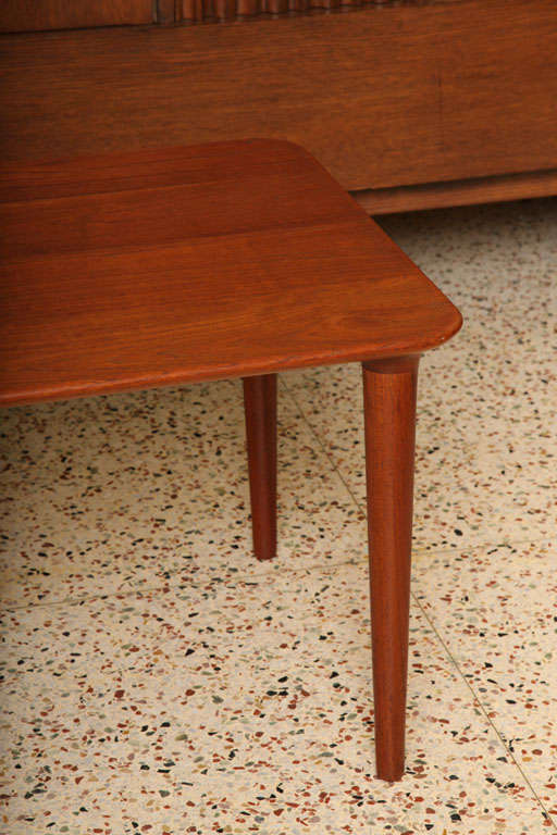 Scandinavian Modern Exceptional 1950s Danish Modern Solid Teak Longboard Coffee Table