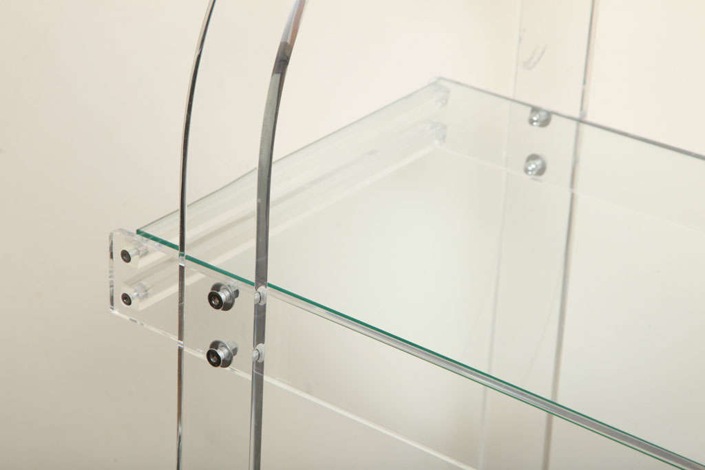 Midcentury Lucite Bar Cart 2